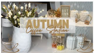 AUTUMN COFFEE STATION HOW TO CREATE A COFFEE STATION FOR YOUR CONVENIENCE coffee coffeestation [upl. by Meelas]