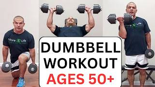 FullBody Dumbbell Workout At Home Ages 50 [upl. by Champ]