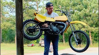 1980 Yamaha YZ80 Air cooled 2 stroke Project [upl. by Ocirrej]