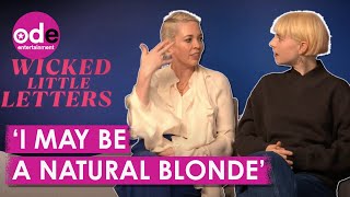 Freshly Blonde Olivia Colman amp Jessie Buckley HILARIOUS New Film Interview [upl. by Anaimad]