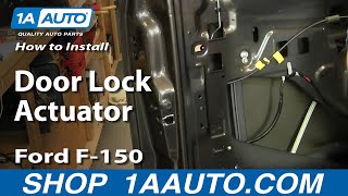 How To Replace Door Lock Actuator 0408 Ford F150 [upl. by Leveridge]