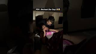 Bechaari Dar Gayi 🙈😱 comedy rajatswati couplegoals horrorshorts ytshorts funny rajatreal [upl. by Auqenahs59]