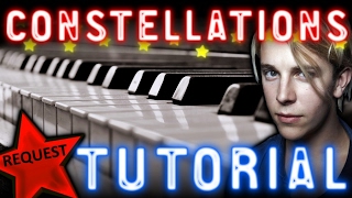 TOM ODELL  Constellations  PIANO TUTORIAL Video Learn Online Piano Lessons [upl. by Edrahs]