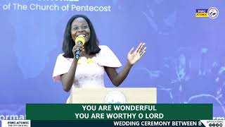 Christina Attafuah made the whole congregation worship [upl. by Anikahs]