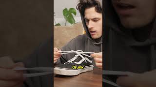 How to tie a shoe lace in 1 second ⏳ skill learnsomething lifehack [upl. by Baum]