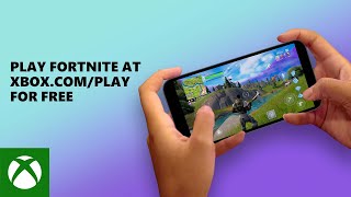 Play Fortnite at xboxcomplay with Xbox Cloud Gaming for free [upl. by Atinahc]