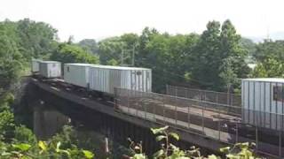 Norfolk Southern 25R Crosses Bridge at CP Tulp [upl. by Ttereve]