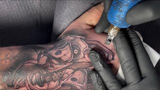 Hannya Mask tattoo  Bad boy tattoo [upl. by Aldric]