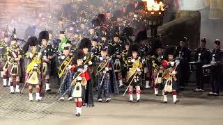 Royal Edinburgh Military Tattoo 2022 PipesampDrums Crossed Swords PD [upl. by Tulley]