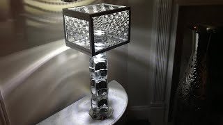 DOLLAR TREE DIY  GLAM LAMP [upl. by Rockafellow621]