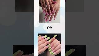 Pink vs Green Which Aesthetic Defines Your Style 💗💚  This or That Challenge thisorthat [upl. by Saidee896]