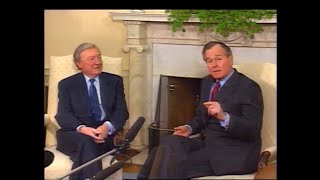 Charles Haughey meets George Bush in Washington DC USA 1990 [upl. by Steiner]