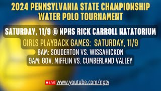 2024 PA Water Polo State Championship Girls Playback Games Saturday 11924 [upl. by Llezo716]