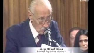 Argentina ergastolo per ex dittatore Videla [upl. by Hesoj921]