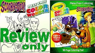 Full Coloring Book Review  Scooby Doo  Crayola Color Wonder For Kids [upl. by Enirehtak]