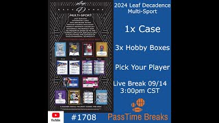 0916  2024 LEAF DECADENCE MULTISPORT  1x Case 3x Box PYP 1708 LIVE BREAK [upl. by Strait172]