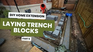 Home Extension Self Build  Trench Blocks [upl. by Ahsinrat]