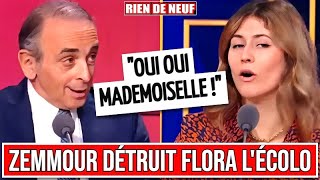 ÉRIC ZEMMOUR détruit FLORA LÉCOLO qui est AGRESSIVE et HUMILIANTE [upl. by Diarmuid]