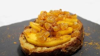 Pain perdu aux pommes et raisins par Alain Ducasse [upl. by Lemaceon]