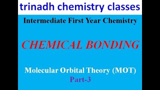 Intermediate First Year Chemistry CHEMICAL BONDINGMolecular Orbital Theory MOT Part3 [upl. by Auginahs571]