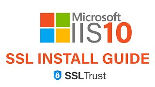 IIS10 Microsoft SSL Install [upl. by Epp973]