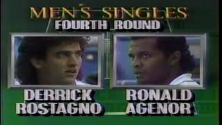 Ronald Agenor vs Derrick Rostagno 4th rd US Open 88 [upl. by Essinger358]