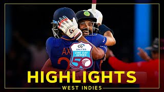 Highlights  West Indies v India  Patel Fires India to SeriesClinching Win  2nd CG United ODI [upl. by Ecirual]