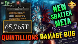 65767 QUADRILLION DMG  New SHATTER Quill Spiritborn Build Update  Diablo 4 Guide [upl. by Ramedlab]