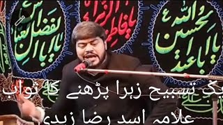 Tasbeeh Fatima Zahara padhne ka l sawab kitna hai l Allama Asad Raza zaidi [upl. by Tayib]