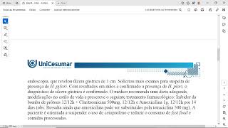 2 ELABORE um mapa mental objetivo focando apenas nos antimicrobianos prescritos a Paula claritrom [upl. by Traggat]