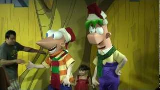 Phineas and Ferb Christmas Night 122511 Disneys Hollywood Studios Walt Disney World [upl. by Magnien]