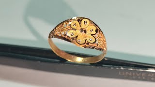 Gold Ring Making Ladies Jewellery Gold Ring ladies Gold Jewellery Design AR Jewellery [upl. by Hannasus]