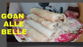 Goan Alle Belle Recipe  Goan coconut and jaggery pancakes Mannkio Alebele snacks crepe goan [upl. by Aivatnuhs]