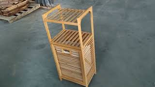 Bamboo dirty cloth storage rack [upl. by Boak992]