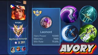 BUFFED LEOMORD   top global leomord  Avory  MLBB [upl. by Kenrick846]