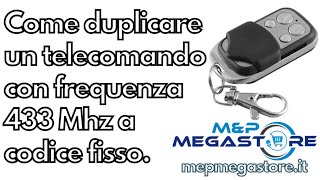 GUIDA TELECOMANDO UNIVERSALE CANCELLO FAAC CAME 4 CANALI PER TUTTI I CANCELLI A 433 mHz [upl. by Otrebor146]