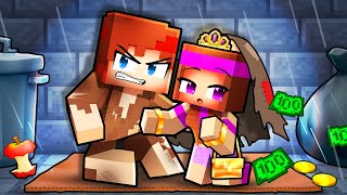 Un Amour INTERDIT entre un Pauvre et une Princesse RICHE sur Minecraft [upl. by Nrublim]