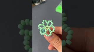 DIY Petal Ring  Beads jewelry making tutorial 🌸jewelrymaking beads petal nihaojewelrymaking [upl. by Emersen]