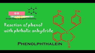 Reaction of Phenol with Phthalic anhydride Phenolphthalein  Organic Chemistry  Class12 [upl. by Ailec]