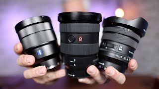 Best Sony Wide Angle Lens Sony 1635 f28 amp f4 PZGGMZA comparison [upl. by Nymsaj972]