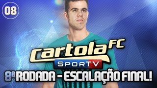 Cartola FC 2016  ESCALAÇÃO FINAL da OITAVA RODADA 8 [upl. by Herates554]