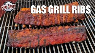 Barbecue Ribs on a Gas Grill [upl. by Haelam]