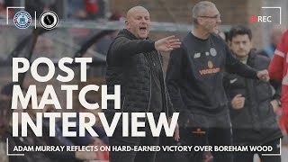 Post Match Interview A proud Adam Murray reflects on a brilliant result [upl. by Yotal]