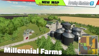 FS22 ★ NEW MAP quotMillennial Farmsquot  Farming Simulator 22 New Map Review 2K60 [upl. by Coray460]