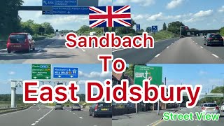 Sandbach To East Didsbury  Street Viiew  Countryside  2024 🇬🇧 [upl. by Fredrika]