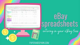 eBay bookkeeping spreadsheet  understand your eBay invoice amp fees [upl. by Hekker]