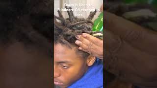 Loc Cleaned by Using Dawn Dish Soap dreadlockmachine locs dreads [upl. by Cerracchio]