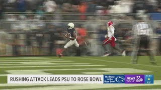 Rushing attack leads Penn State to bowl game  Road to Rose Bowl [upl. by Nahte]