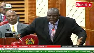 Gachagua stop mudslinging president Ruto  MP OMBOKO MILEMBA [upl. by Ellemaj]