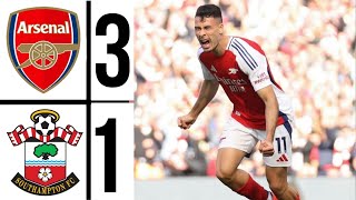 Arsenal vs Southampton 31 All Goals and Extended Highlights ✓ premierleague 202425 [upl. by Atinel]